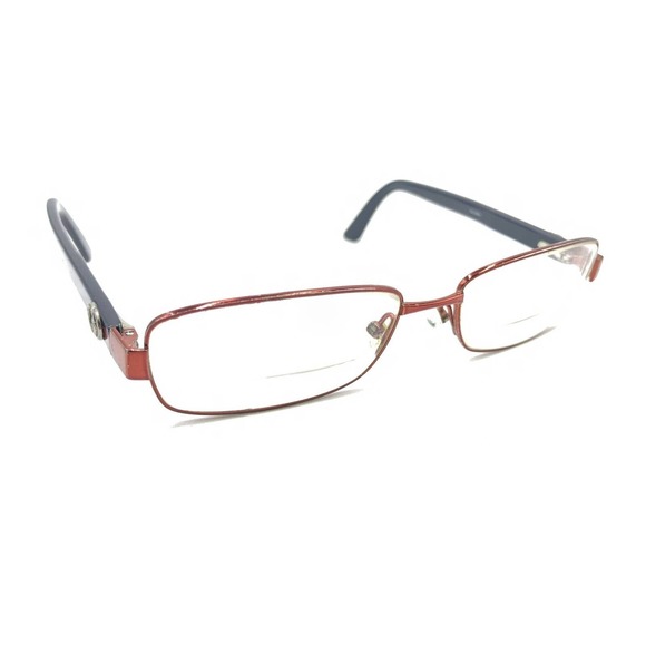 Gucci GG 2894 71K Red Blue Rectangle Eyeglasses Frames 53-16 Italy Designer - Picture 1 of 12